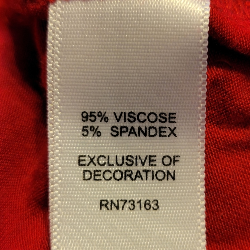 Red Short-Sleeve Top - Picture 8 of 9